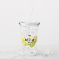 Custom Bridal Shower Lemon watercolor favour