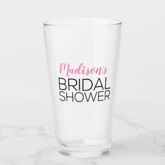 Custom Bridal Shower Personalised Pint Glass