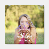 Custom Bridal Shower Photo Simple Modern Bold Text