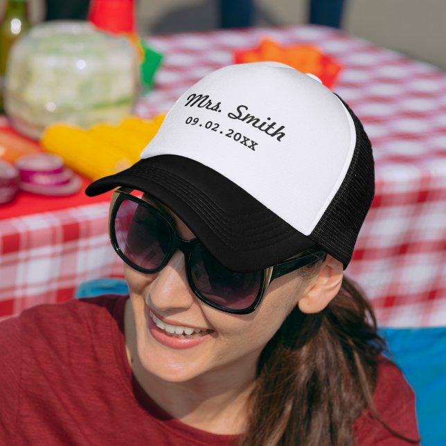 Custom Bridal Wedding Trucker Hat (Creator Uploaded)