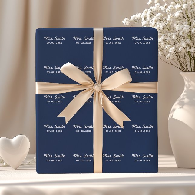 Custom Bridal Wedding Wrapping Paper (Creator Uploaded)