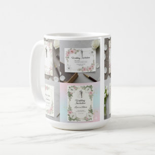 Custom Bride and Groom Illustration Coffee Mug