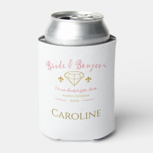 Custom Bride Boujee Diamond Bachelorette Party Can Cooler