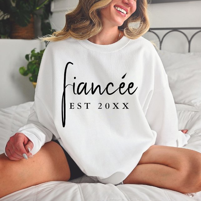 Custom Bride Engagement Gift Personalised Fiancee Sweatshirt (Creator Uploaded)