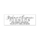 Custom Bride Groom and Return Address