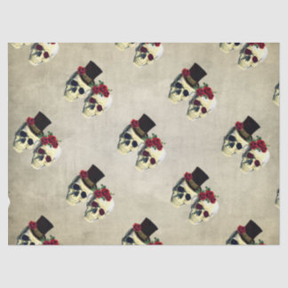 Custom Bride & Groom Skull Wedding Gift Tissue Tissue Paper