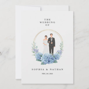 Custom Bride & Groom Wedding invitation Card 