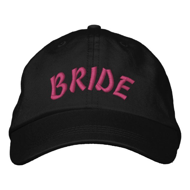 Custom Bride Personalised Embroidered Hat (Front)