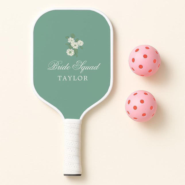 Custom Bride Squad Wedding Pickleball Paddle (Creator Uploaded)