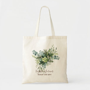 Custom Bridesmaid Bridal Party Gifts Greenery  Tote Bag