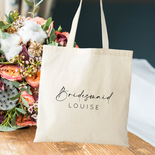 Custom Bridesmaid Gift Wedding Morning Tote Bag (Creator Uploaded)