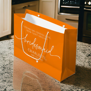Custom Bridesmaid Proposal Bag for Bride Squad