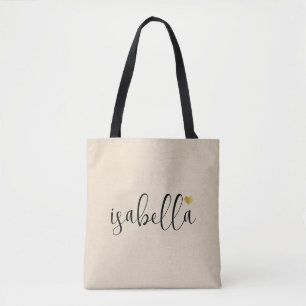 Custom Bridesmaid Script Name Tote Bag