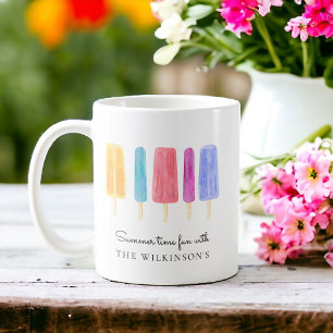 Custom bright colourful modern summer  coffee mug