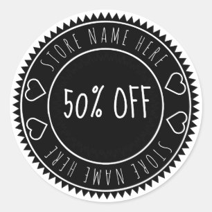 Custom Bright Discount Price Retail Label