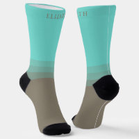 Custom Bright Light Blue Dark Purple Colour Block
