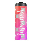 Custom Bright Pink Tumbler Mug Gift for Her