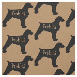 Custom Brittany Dog Fabric