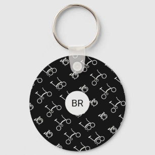 Custom Brompton Bicycle Premium Round Keychain