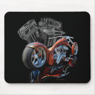 Custom brown Chopper Mouse Mat