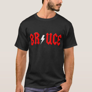custom BRUCE rock and roll shirt