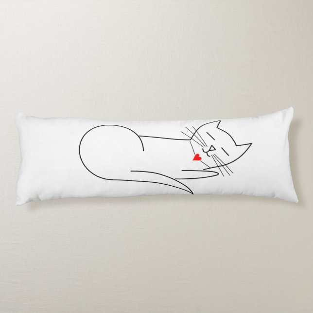 Custom Brushed Polyester Body Pillow ( 20" x 54") (Back)