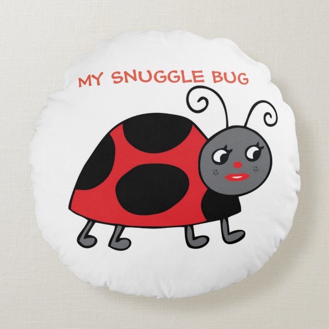Custom Brushed Polyester Round Throw Pillow (16") (Front)