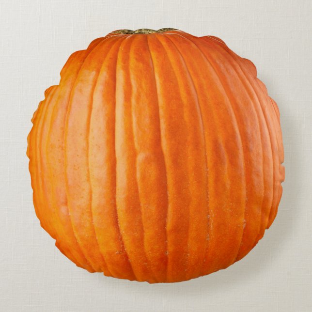 Custom Brushed Polyester Round Throw Pillow (16)" (Front)