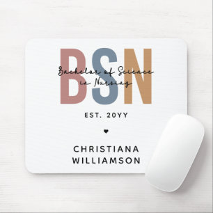 Custom BSN Bachelor of Science in Nursing Mouse Mat