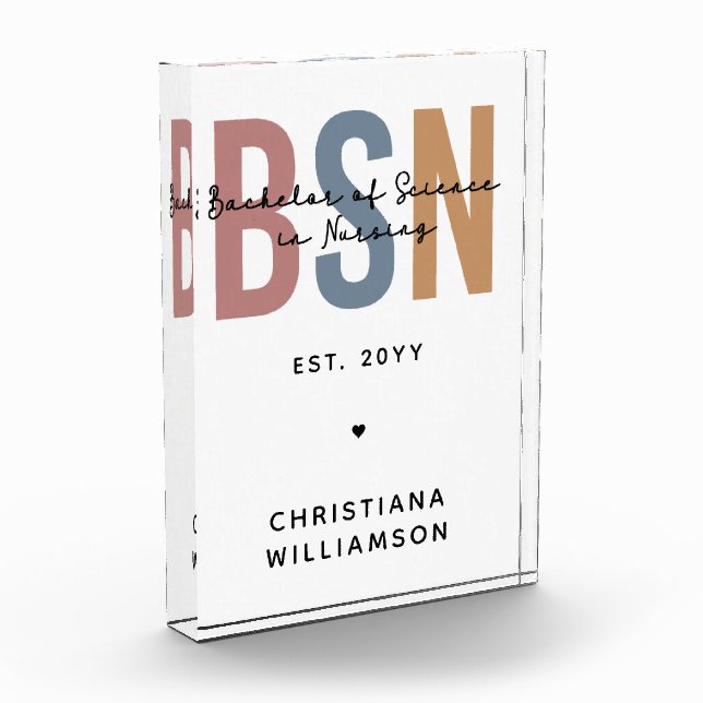 Custom BSN Bachelor of Science in Nursing Photo Block (Left)