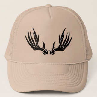 Custom Buck Antler Trucker Hat