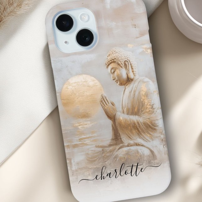 Custom Buddha Case-Mate iPhone Case (Custom Buddha Case-Mate iPhone Case with your name or text.)