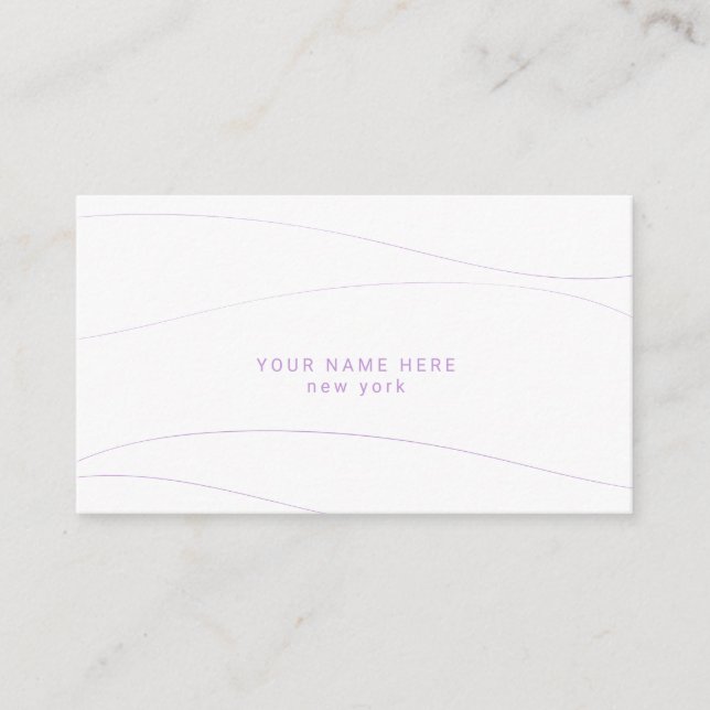 Custom Budget Modern Abstract Waves Business Cards (Front)