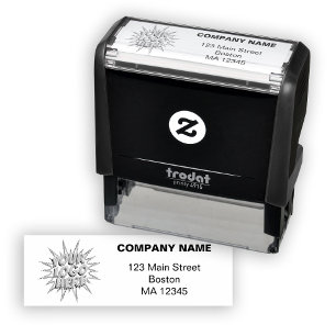 Custom Buisness Logo & Return Address Self-inking Stamp