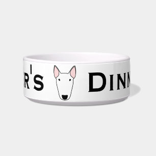 Custom Bull Terrier Dog Bowl