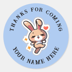 Custom Bunny Classic Round Sticker
