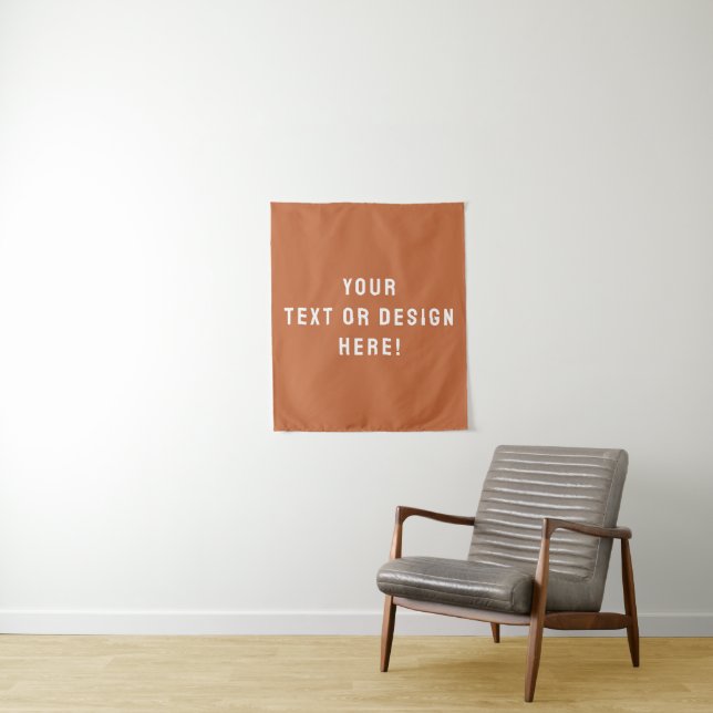 Custom Burnt-sienn Tapestry – Personalised for You (In Situ)