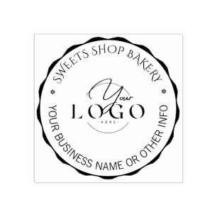Custom Busines Logo   Cute Homemade Bakery Logo  Rubber Stamp