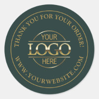 Custom Busines Logo Promotional Dark Green & Gold