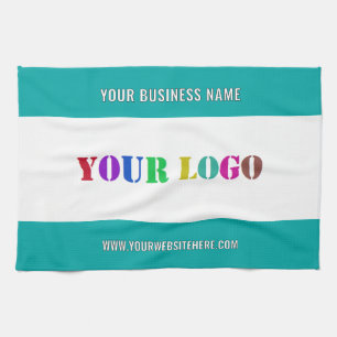 Custom Busines Logo Text and Colours Kitchen Towel