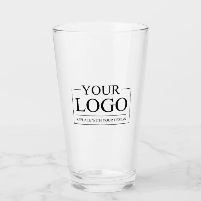 Custom Business ADD LOGO Company Professional  Glass (Front)