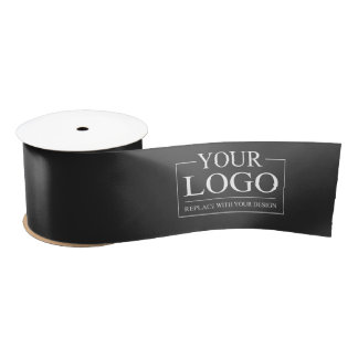 Custom Business ADD LOGO Company Professional Satin Ribbon