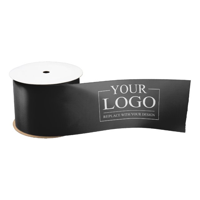 Custom Business ADD LOGO Company Professional  Satin Ribbon (Spool)