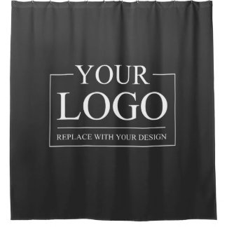 Custom Business ADD LOGO Company Professional Shower Curtain