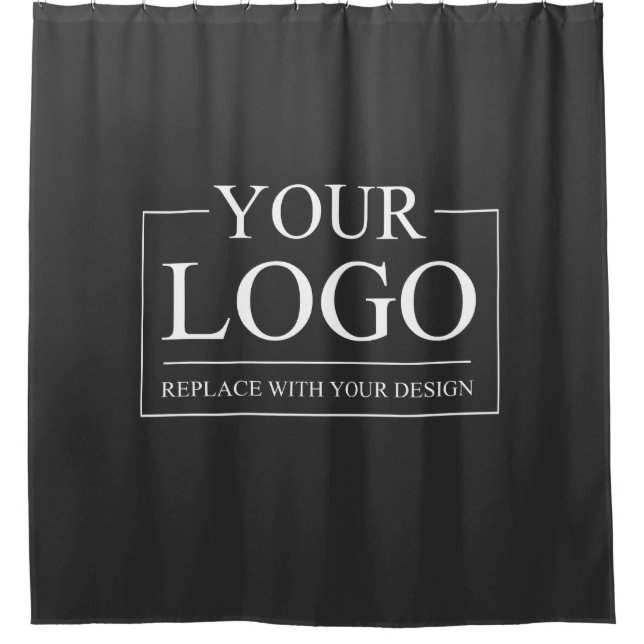 Custom Business ADD LOGO Company Professional  Shower Curtain (Front)