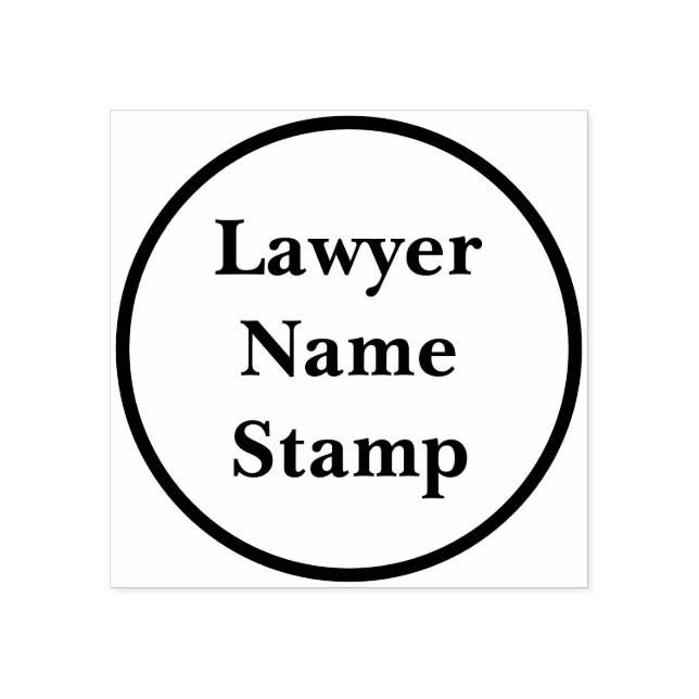 Custom Business Address Stamp  Minimal Round Style (Imprint)