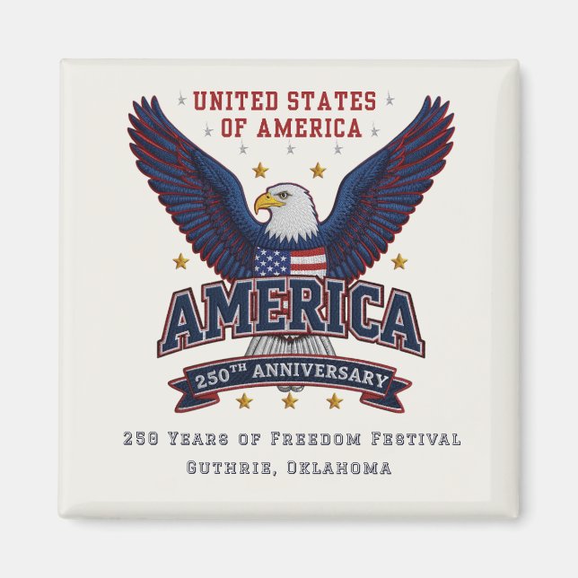 Custom Business American 250th magnet (Front)