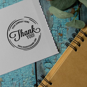 Custom Business and Site Thank You   Rubber Stamp