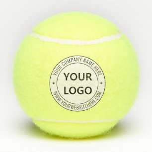 Custom Business and Text Logo Company Tennis Balls