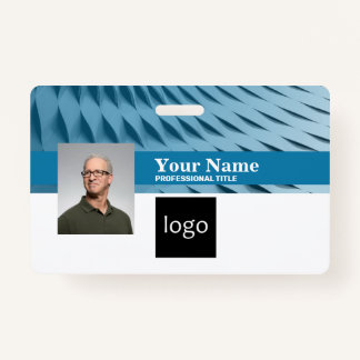 Custom Business Badge | Name, Photo, Logo, Barcode ID Badge